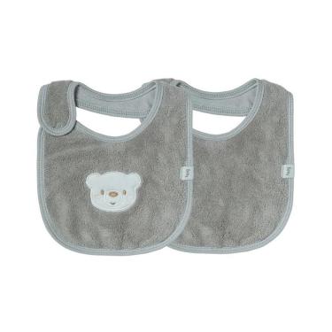 Imagem de Kit Com 2 Babadores Hug Urso Cinza