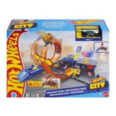 Imagem de Pista hot wheels super delegacia de policia jbm71