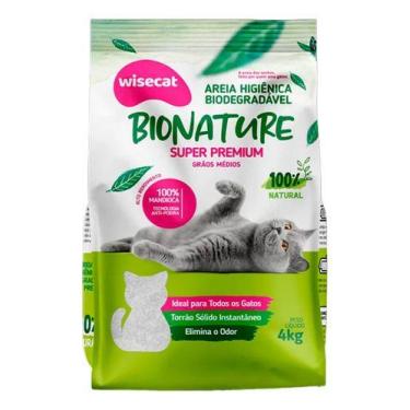Imagem de Areia bionature mandioca media 4kg - WISECAT