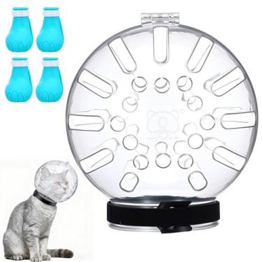 Imagem de Kit Kifmurase de focinheira ajustável e respirável para gato