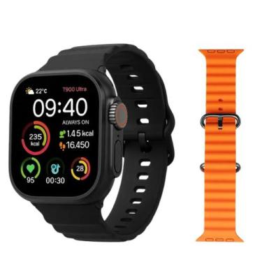 Imagem de Relógio Smartwatch T900 Ultra 49mm Faz Chamadas 2 Pulseiras - LAXASFIT