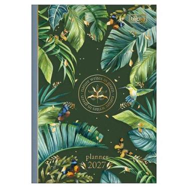 Imagem de Planner 2027 M9 grampeado Naturalis 20 folhas Tilibra Cor:Verde escuro