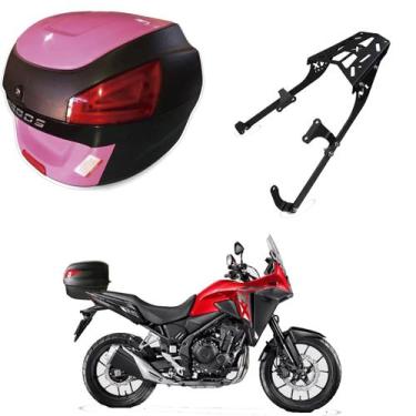 Imagem de Baú Bauleto 29l com Suporte Baú Superior Nx 500 2026 - AWA, Rosa