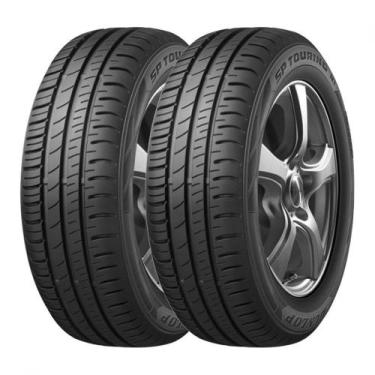 Imagem de Kit 2 Pneus Honda Fit 2003 a 2008 Dunlop Aro 14 175/65R14 SP Touring R