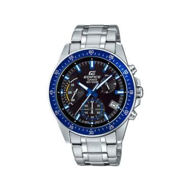 Imagem de Relógio Masculino Casio Edifice Prata e Azul EFV-540D-1A2VUDF