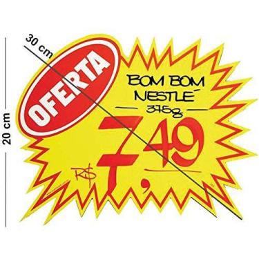 Imagem de Cartaz Para Marcacao Splash Oferta Amarelo 20X30Cm - RADEX