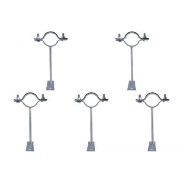 Imagem de Kit C/5 - Para-Raio Suporte Para Tubo Protecao 1.1/2''Cha... - Raycon