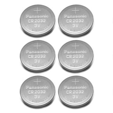 Imagem de Bateria Panasonic CR2032 3V de Lítio Moeda Pacote com 6
