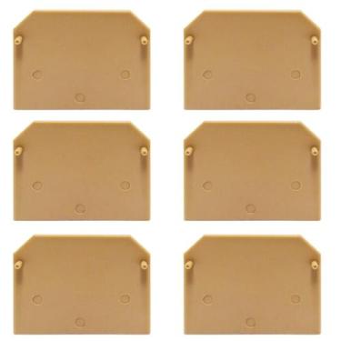 Imagem de Kit Placa Final Bege  Borne SEK 2,5mm - SIBRATEC, 10 peças