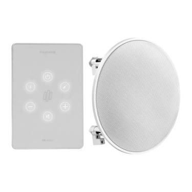 Imagem de COMP Kit Som Ambiente Amplificador 4x2 Parede + 4 Arandelas Frahm