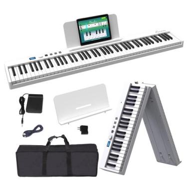 Imagem de Teclado Piano Dobrável OYAYO 88 Teclas Bluetooth MIDI