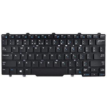 Imagem de AUTENS Teclado de reposição para laptop Dell Latitude E5450 E5470 E7450 E7470 7480 7490 5480 5488 sem moldura, sem ponteiro, sem retroiluminação …