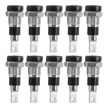 Imagem de Plugue Banana, Conectividade Forte Terminal Conector de Transmissão Estável Boa Condutividade Elétrica para Produtos de Preto