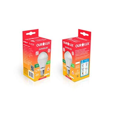 Imagem de Lampada LED Bulbo OUROLUX, Branca, 4,7W, Bivolt, Base E27