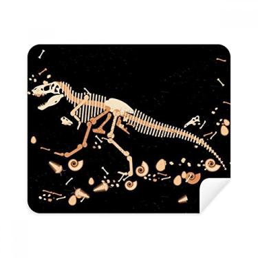 Imagem de Bones Bone Pano de Limpeza Miniatura Dinossauro Limpador de Tela 2 Peças Tecido de Camurça