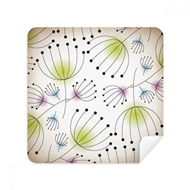 Imagem de Line Dente-de-leão Flower Plant Glasses Pano Limpador de Tela Tecido Camurça Pacote com 2