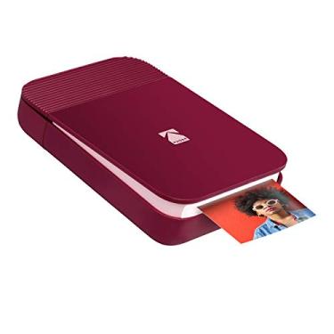 Imagem de KODAK Smile Instant Digital Bluetooth Impressora para iPhone e Android – Editar, Imprima e Compartilhe Fotos Zink 2x3 com aplicativo Smile (Vermelho)