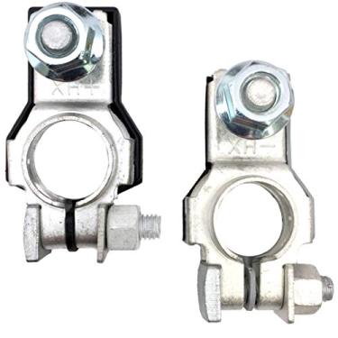 Imagem de TERMINAL DA BATERIA | CONJUNTO POSITIVO E NEGÁVEL | OEM | Cabo do conector do conector do carro | + - Poste superior