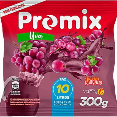 Imagem de Refresco Pó Promix Caixa Com 10 Unidades De 300G - Uva