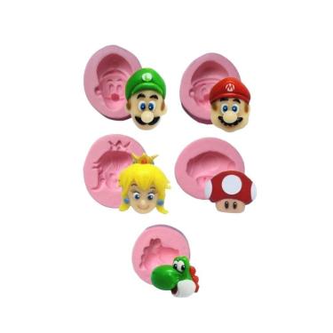 Imagem de Molde De Silicone Kit Mario Bros