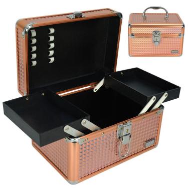 Imagem de Maleta Maquiagem e Joias Frasqueira Cobre CBRN19182