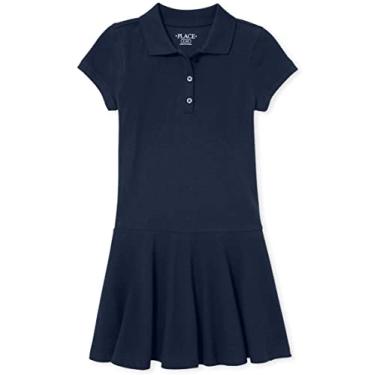 Imagem de The Children's Place Vestido polo piquet de uniforme para meninas pacote com 2, Maré única, X-Small