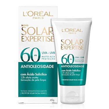 Imagem de L'Oréal Paris Protetor Solar Facial Antioleosidade FPS60 Solar Expertise Effeito Matte, 40g