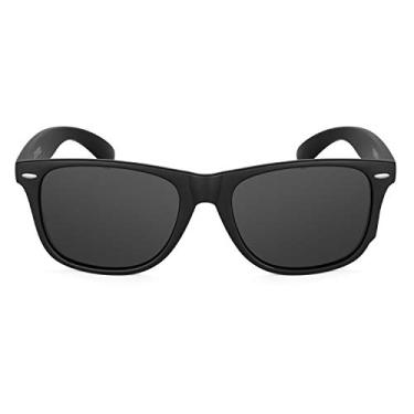 Imagem de ATX OPTICAL Óculos de sol polarizados masculinos GG extra grande Wayfinder para cabeças grandes e largas, 152 mm, Preto