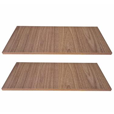 Imagem de Kit 2 Prateleiras Mdf 45x20 Freijó Nicho Livros Revista