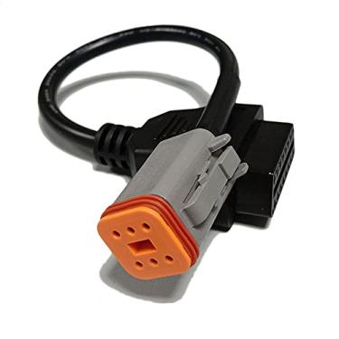 Imagem de Adaptador de diagnóstico CANBUS para motocicleta de 6 pinos para OBD OBD2 para motocicleta Har-Ley, compatível com scanner de diagnóstico para programação de leitura de código ECU Tune