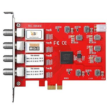 Imagem de TBS Placa PCIe para TV via satélite ao vivo DVB-S2 / S Quad Tuner