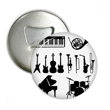 Imagem de Sax Classic Music Audição Abridor de garrafas Ímã de geladeira Emblema multifuncional