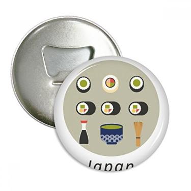 Imagem de Abridor de garrafas de sushi de comida local japonesa tradicional emblema multifuncional