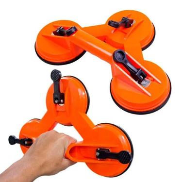Imagem de Ventosa Tripla Transporte de Vidros Marmore em Plástico ABS 75Kg