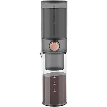 Imagem de REJOON Percolador Pote de Café Frio Cafeteira Portátil Gotejador de Gelo Cafeteira a Frio Pequena Cafeteira de Gotejamento Lento (Cor: Preto)