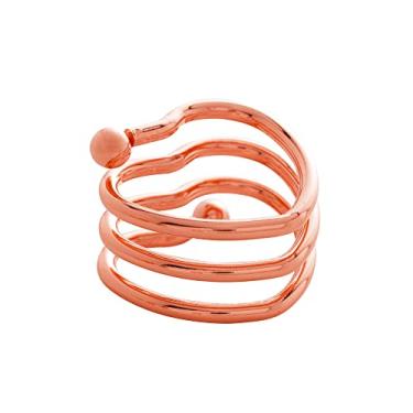 Imagem de Conjunto 4 Anéis para Guardanapos de Metal Coração Rose 3cm x 4cm x 4cm - Wolff