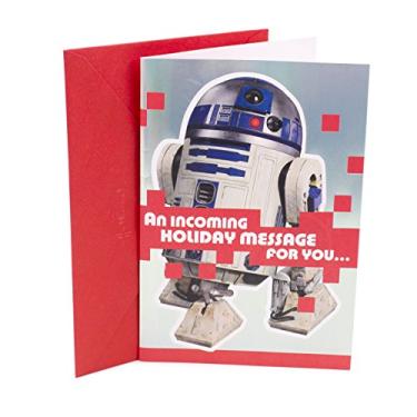 Imagem de Hallmark Cartão de Natal Star Wars com Canção (R2D2, "Jingle Bells")