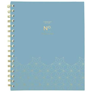 Imagem de Cambridge Planejador Acadêmico 2021-2022, Cambridge Weekly & Monthly Planner, 17,78 cm x 20,5 cm, Médio, para escola, professor, estudante, estilo de trabalho, Teal Geo (1557T-805A)