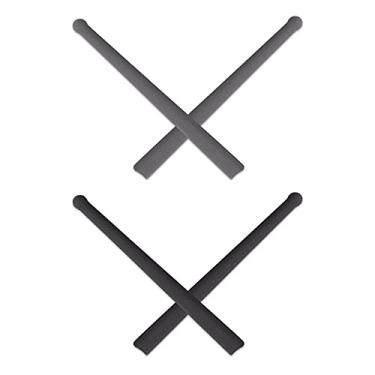 Imagem de Mryok 2 pares de meias de substituição para óculos Oakley Marshal MNP – cinza e preto