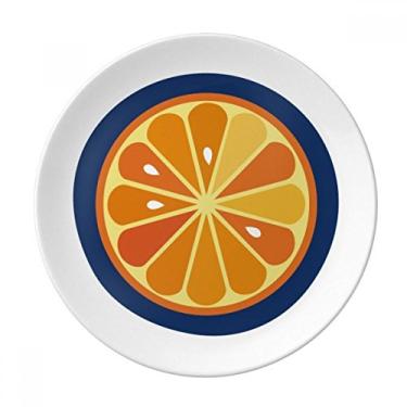Imagem de O Alfabeto Laranja Frutas Linda Prato Decorativo Porcelana Salver Prato de Jantar