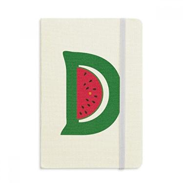 Imagem de Caderno D Alphabet Watermelon Fruit Cute Pattern Official Fabric Hard Cover Classic Journal Diary