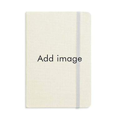 Imagem de Personalizado Adicionar imagem imagem imagem mensagem caderno tecido capa dura diário diário clássico A5