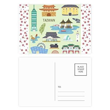 Imagem de Taiwan Travel China Templo Confúcio Natal Flor Celebração Cartão Postal Bênção Cartão Cartão Cartão Cartão de Correio