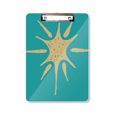 Imagem de Sunlight Abstract Plants Art Pattern Prancheta pasta, bloco de escrita A4