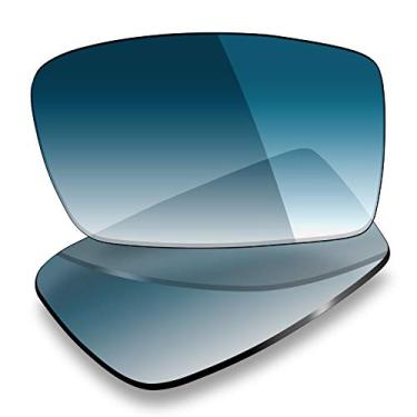 Imagem de Mryok Lentes de reposição para Oakley Gascan OO9014 - Opções, Não polarizado - Tom gradiente azul, One Size