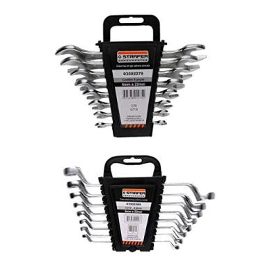 Imagem de Kit 16 Peças Jogo De Chave Fixa E Estrela 6 A 22mm Starfer