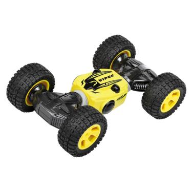 Imagem de Carro Controle Remoto Viper 4x4 Recarregável - DM Toys - Amarelo