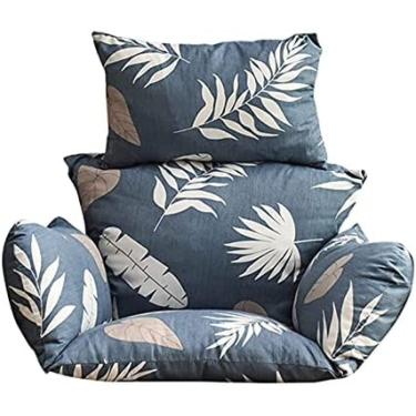 Imagem de Almofadas Grandes Para Cadeira De Jardim Em Vime Ao Ar Livre, Almofada De Assento Para Cadeira De Balanço Suspensa Ao Ar Livre, Almofadas Para Cadeira De Cesto Para Jardim Com Varanda Interna, Alm