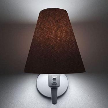 Imagem de Arandela Parede com Inter Liga e Cúpula Tecido, Vivare Iluminação, Arandela Parede2032 BRLC, Branco, Média