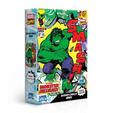 Imagem de Quebra-Cabeça Marvel Comics - Hulk 500 Peças Nano - Toyster